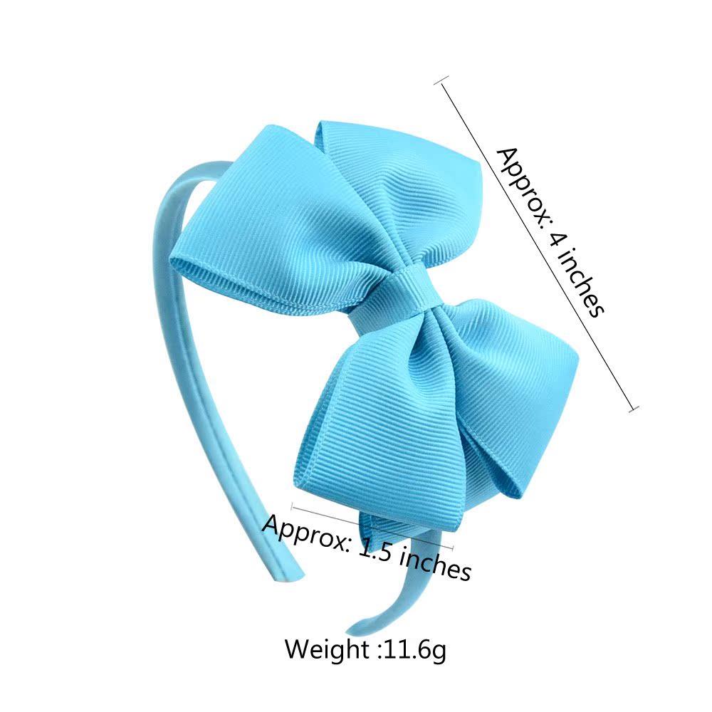 1Piece Solid colors Cute Bowknot Hair Band For Ba Girls