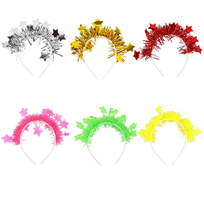 Fluorescent Party Tops Headband Neon Theme Decorations Photo