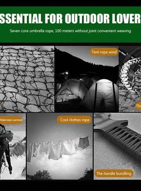 7 Cores 550 Paracord Cord 5 15 0 M Dia.4mm For Outdoor Camp