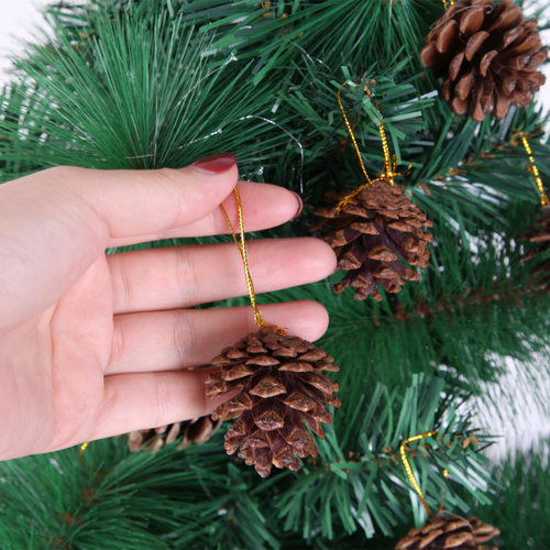 3-4cm Natural Primary Color Pine Cone Pine Needle Christmas