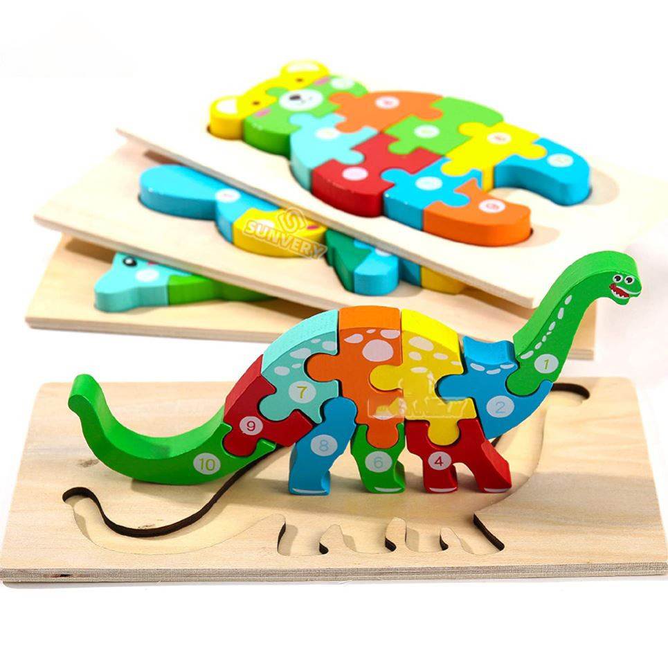 Montessori Wooden Toddler Puzzles for Kids Montessori Toys f