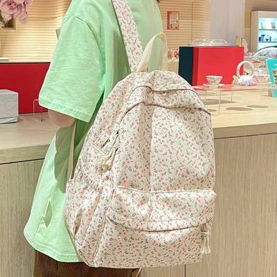 Print Backpack Women Laptop Book Bag Female College Backpack