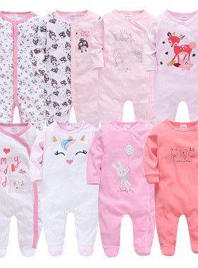 Newborn Baby Girl Rompers Cartoon Infant Boy Jumpsuit Roupas