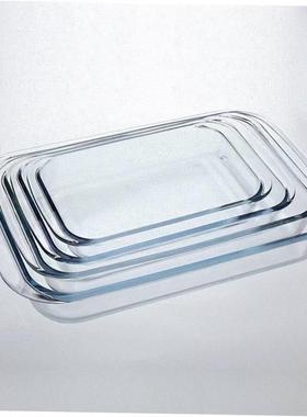tempered glass dish microwave oven pan risotto dish rectan