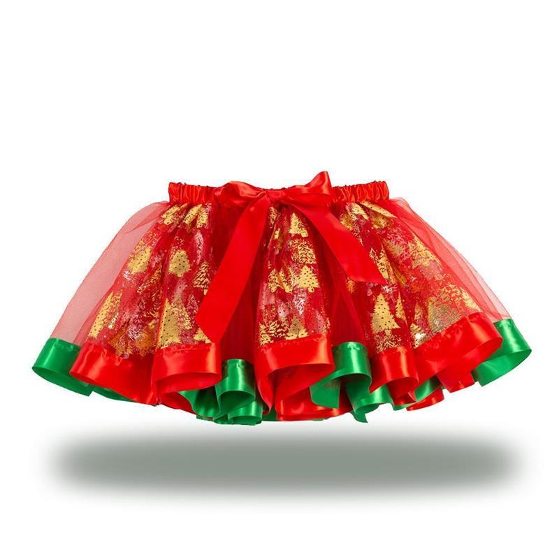 ChristmasGirl Christmas Tree Elk Dress Princess Dress公主裙