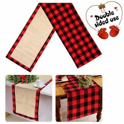 Christmas Table Runner Tableware Xmas Decoration Tablecloth