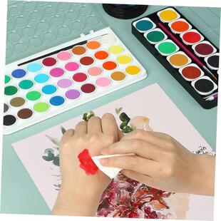 Solid watercolor paint Watercolour paint finger painting