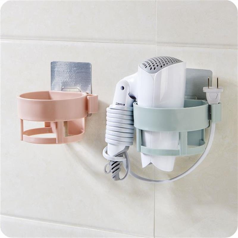 wall cabinet hair dryer holder blower hanger metal hooks