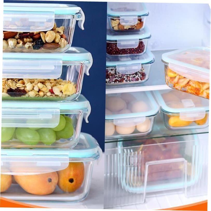 glass food storage container box for microwave oven