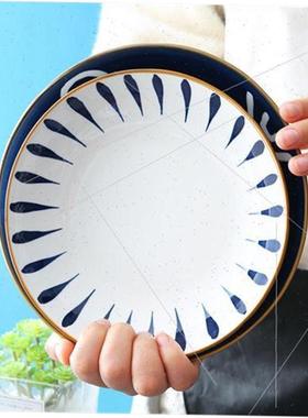 Home ceramic dishes, dishes for dinner home soup plate set