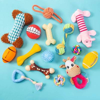 dog toys bite resistant molar stick ball glue small狗狗玩具