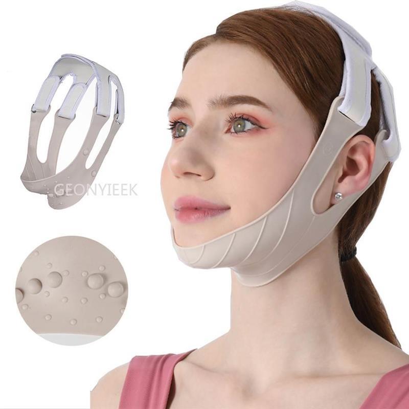 Women Chin Cheek Silicone Face Slimming Bandage Lift Up