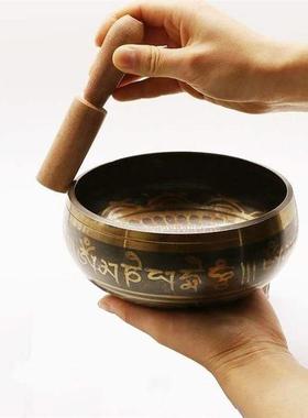exquisite metal bell xizang singing bowl with striker for b