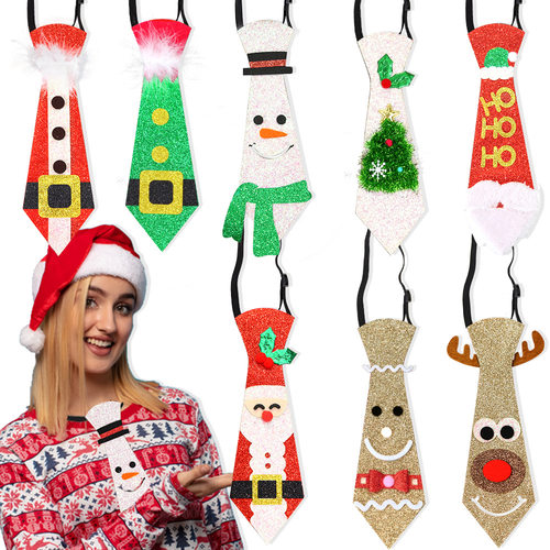 Christmas Party Tie Festive Party Gathering Children's Perfo