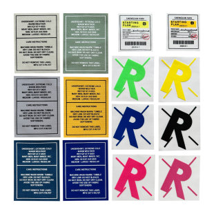 饰 子包包配饰布标胶印织标DIY包包帽子装 新款 潮流补丁布贴袜标裤