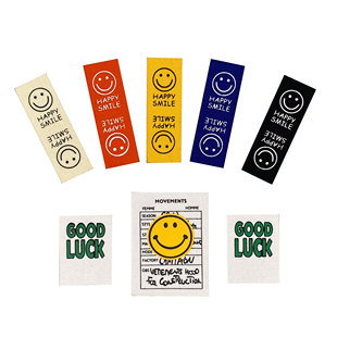 可爱卡通笑脸胶印缝纫款布标衣服帽子装饰裤子补丁贴布衣服装饰