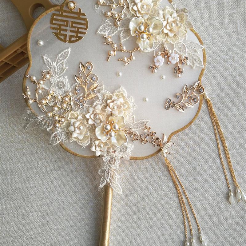 。珍珠手捧花手工自制diy材料包成品奢华结婚礼物婚纱拍照道具水
