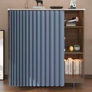 柜子遮丑神器小短帘书柜纱帘无门遮挡帘小窗口遮帘布防尘衣橱门帘