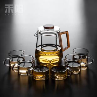 茶壶一壶一杯一人高颜值茶盘茶具套装家用茶水分离女士精致泡茶壶