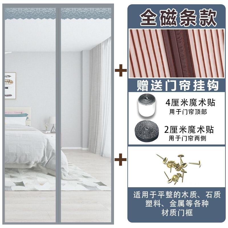 I门纱窗帘自粘防蚊门帘大门专用沙门网家用挡蚊虫高端夏天防蚊子