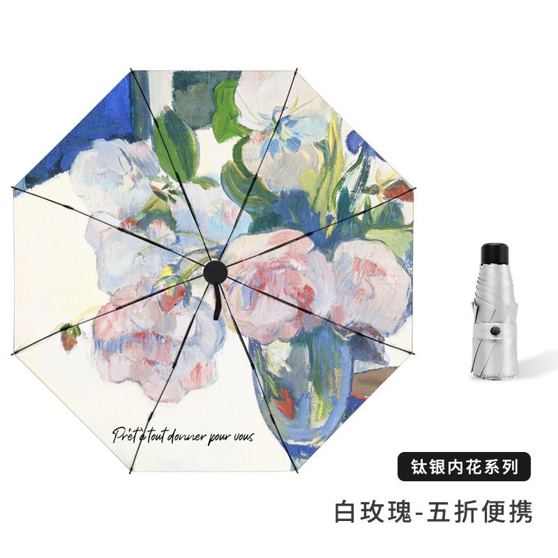 双层黑胶遮阳伞防紫外线防辐射太阳伞超强防晒防雨两用伞女神