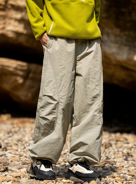 Mountain valley冬季山系加厚工装裤男女城市户外直筒加绒休闲裤