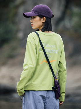 Mountainvalley户外山系轻薄印花速干长袖t恤吸湿排汗骑行打底衫