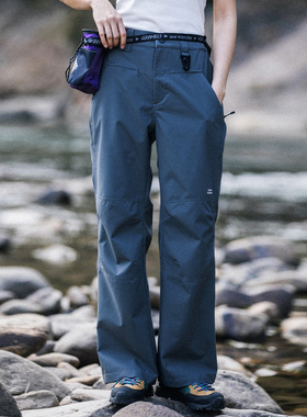 Mountain春夏防水徒步户外登山裤运动休闲裤速干直筒工装裤男女