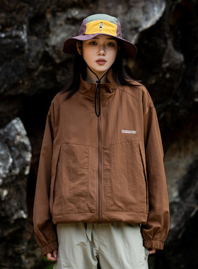 Mountain valley2024秋装新款立领潮牌休闲短外套 情侣街头夹克