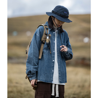 Mountainvalley宽松牛仔衬衫