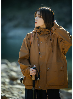 Mountain valley23SS美式复古户外登山夹克 山系工装休闲外套男女