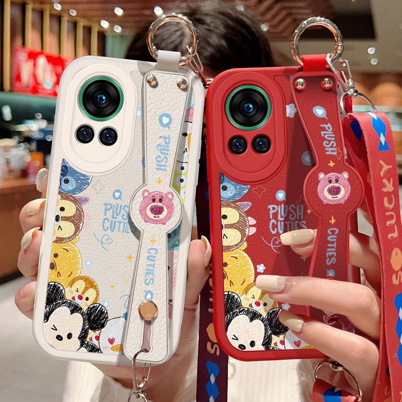 适用华为nova12手机壳防摔nova12Pro卡通头像保护套Ultra斜挎腕带nova12活力版硅胶软壳镜头全包背带挂绳新款