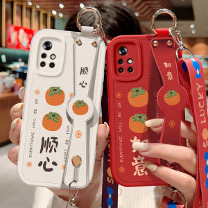 适用小米红米note11 5G手机壳防摔Redmi硅胶软边Note11pro可斜挎腕带+镜头全包保护套女Note11r背带挂绳新款