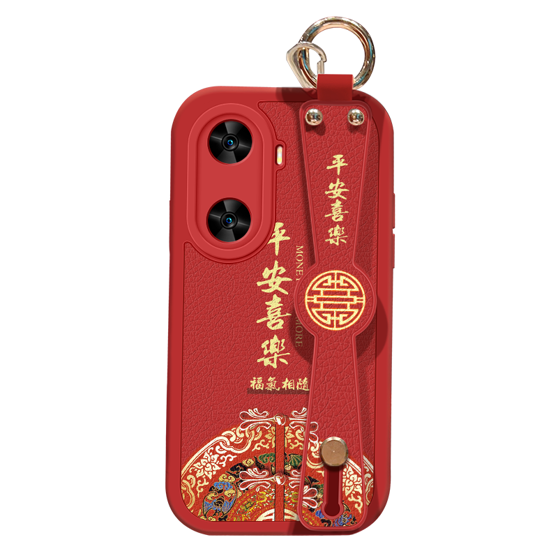 适用华为Hi畅享60手机壳防摔WIKO Hi 畅享60Pro硅胶软边可斜挎腕带60S镜头全包保护套女中国风背带挂绳新年款