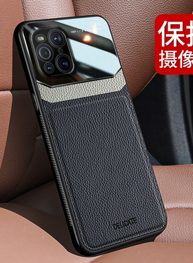 适用于OPPO Find X3手机壳findx3pro皮纹保护套镜头5G软硅胶全包边个性防摔潮牌男女情侣款皮质外壳硬后盖