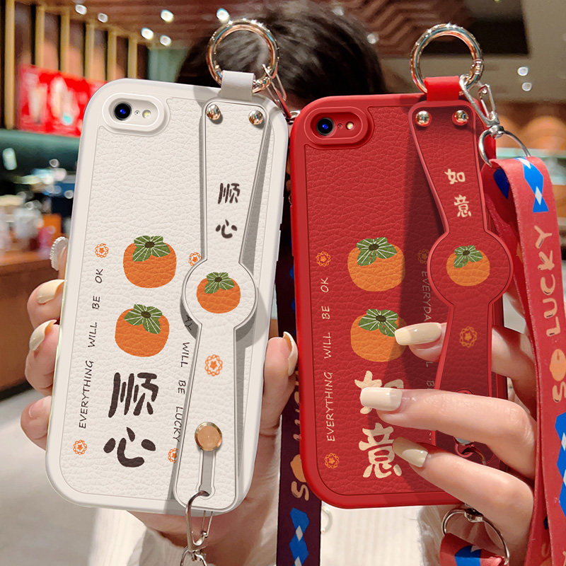 苹果iPhone6斜挎腕带硅胶保护壳