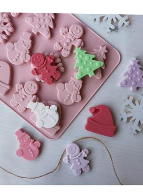 Cake Silicone Mold Christmas Chocolate Mould Decoration Mold