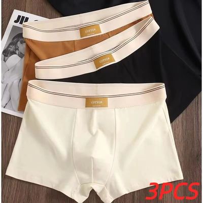 3Pcs Men's Underwear Hombre Panties Boxershorts Comfortable