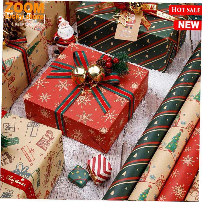 christmas wrapping paper large gift packaging paper wrapper