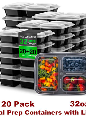 Meal Prep Containers Bento Lunch Box Food Storage Microwave