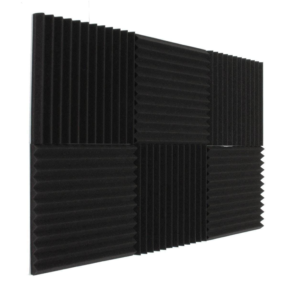 -newest 6x acoustic foam wedge tiles studio sound proofing