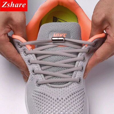 1Pair No tie Shoelaces Round Elastic Shoe Laces For Kids and