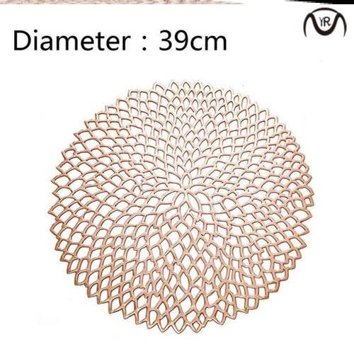 Round Coaster Insulation Table Mats Pads Plastic Table Place