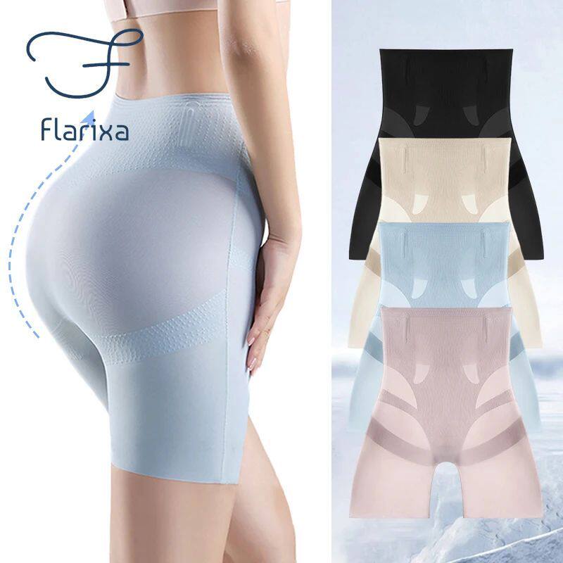 Flarixa Ultra Thin Ice Silk Shapewear High Waist Belly Slimm