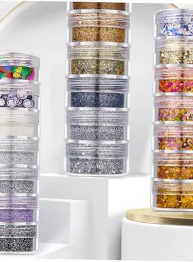 7Colors/Set Shinning Glitter Sequ Gel For Party Christmas DI