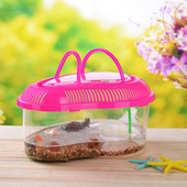 水族乌龟缸带晒台露台水龟金鱼缸龟箱塑料透明缸乌龟活体养龟缸