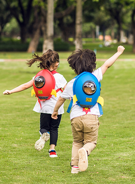 supercute火箭书包幼儿园男孩儿童轻便护脊双肩包男童外出小背包