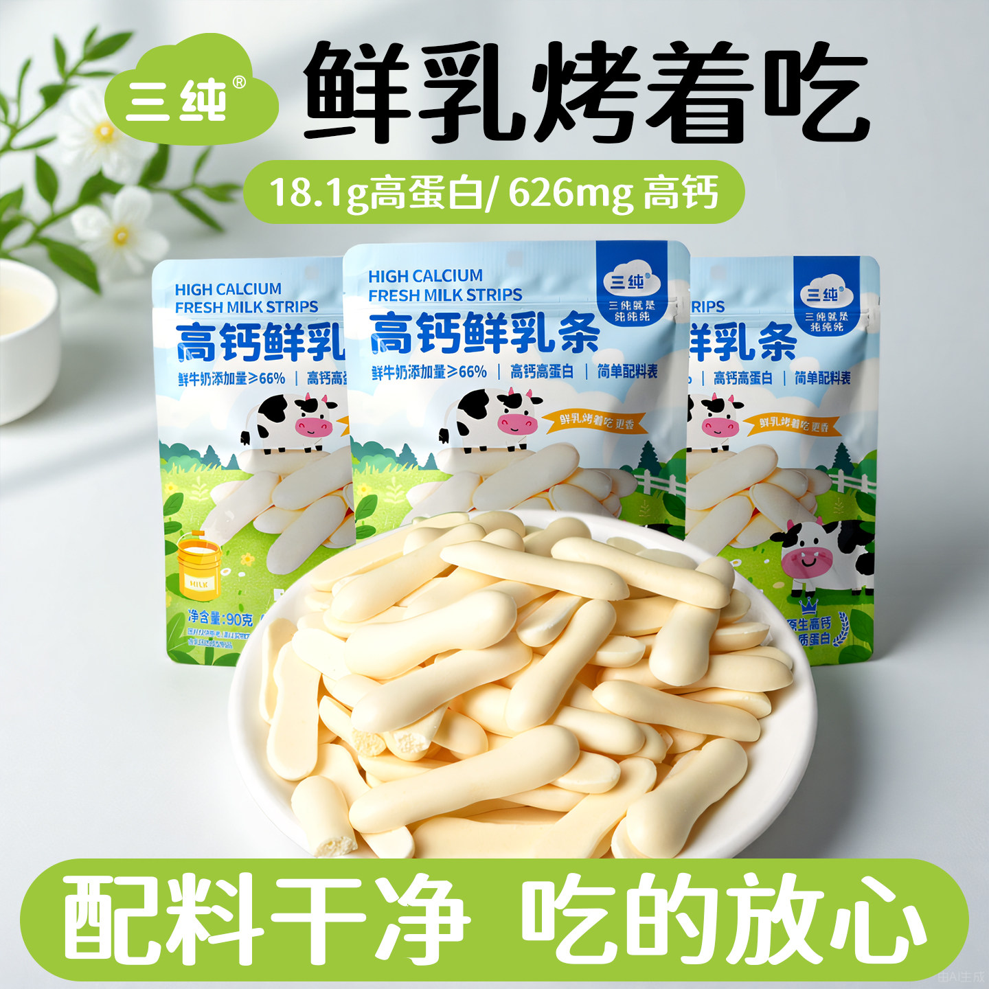 【蚂蚁森林】三纯烤鲜乳条烤牛奶奶制品儿童孕妇烤奶条解馋小零食,咖啡/麦片/冲饮,再制奶酪,淘宝优惠券,粉丝福利购,淘宝优惠卷