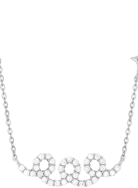 Sundyhoney项链S925银优雅水钻