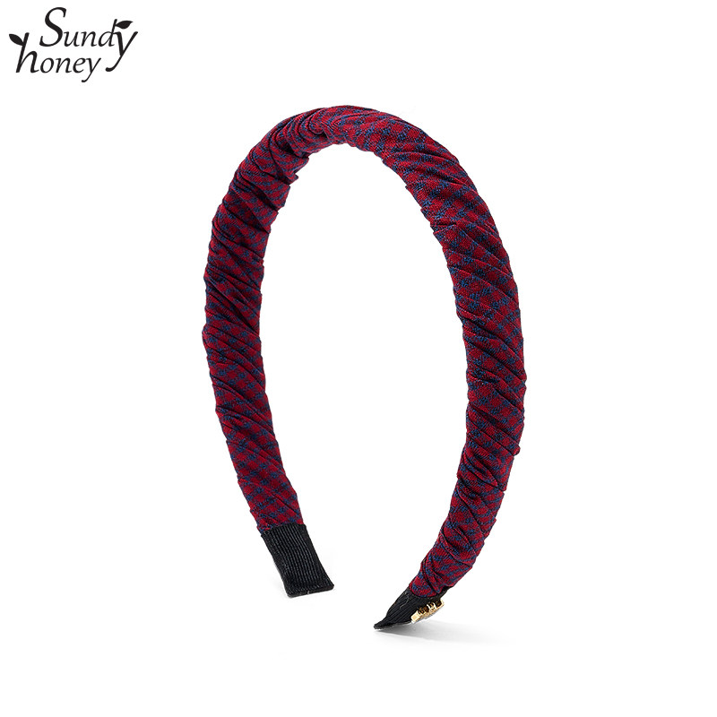 SundyHoney褶皱复古针织发箍女秋冬新年发箍洗脸头箍发卡发捆头饰,饰品/流行首饰/时尚饰品新,发饰,淘宝优惠券,粉丝福利购,淘宝优惠卷
